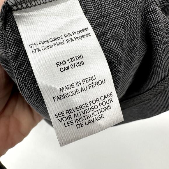 Travis Mathew Polo Shirt Mens Large Gray SOUTHERN POWER Logo Short Sleeve - Picture 6 of 9